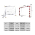 thumbnail image 3 of Red de portería de fútbol de tamaño completo, 6 x 4 pies/8 x 6 pies/12 x 6 pies/24 x 8 pies, red para postes de portería de fútbol para entrenamiento de partidos deportivos(6X4FT), 3 of 5