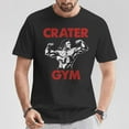 thumbnail image 2 of Crater Gym T-Shirt, Bold Athletic Graphic Tee for Fitness Enthusiasts, Cool Workout Shirt for Men and Women, Great Gift Idea for Gym Goers or Sports Fans, Retro Style Activewear and, 2 of 3