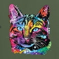 thumbnail image 2 of Cute Cat | Dean Russo Art Animal Lover Men's T-Shirt, Military Green, Large, 2 of 6