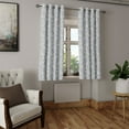 thumbnail image 2 of Ambesonne Grey Grommet Curtain, Paisley Antique Vintage, 50" x 63", White Grey, 2 of 6
