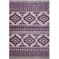 thumbnail image 1 of Ladole Rugs Stylish Contemporary Trellis Smooth Area Rug Carpet in Ivory-Berry, 1 of 4
