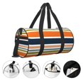 thumbnail image 3 of Balery Colorful Pastel Stripes Bolsa de Gimnasio para Mujeres y Hombres, Bolsa de Viaje Impermeable, Bolsa de Fin de Semana con Compartimento para Zapatos y Bolsillo Húmedo, 3 of 6