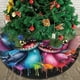 thumbnail image 3 of Falda para árbol de Navidad con puntada, suave y divertida, decoración navideña de granja con cuello para árbol de Navidad de 30", 3 of 4
