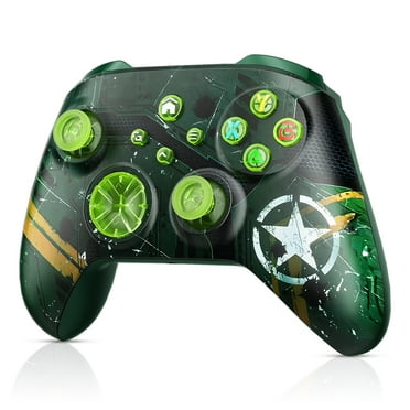 Bonadget RGB Wireless Controller for Xbox one Controller with Programming/Vibration/3.5mm Audio/Turbo/6-Axis Gyroscope Compatible with Xbox/PC/Switch/Android