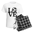 thumbnail image 4 of CafePress - Love Soccer Women's Light Pajamas - Women's Short Sleeve Print T-Shirt and Pants Light Cotton Pajama Set, 4 of 7