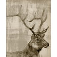 thumbnail image 3 of Goldberger, Jennifer 15x18 Black Modern Framed Museum Art Print Titled - Sepia Elk, 3 of 5