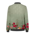 thumbnail image 5 of LIJCC Women'S Zippered Casual Jacket Coat for Womens Suitable Daily Jackets Lightweight Zip Up Jacket Floral Print Coat Stand Collar Short Sports Outwear, 5 of 5