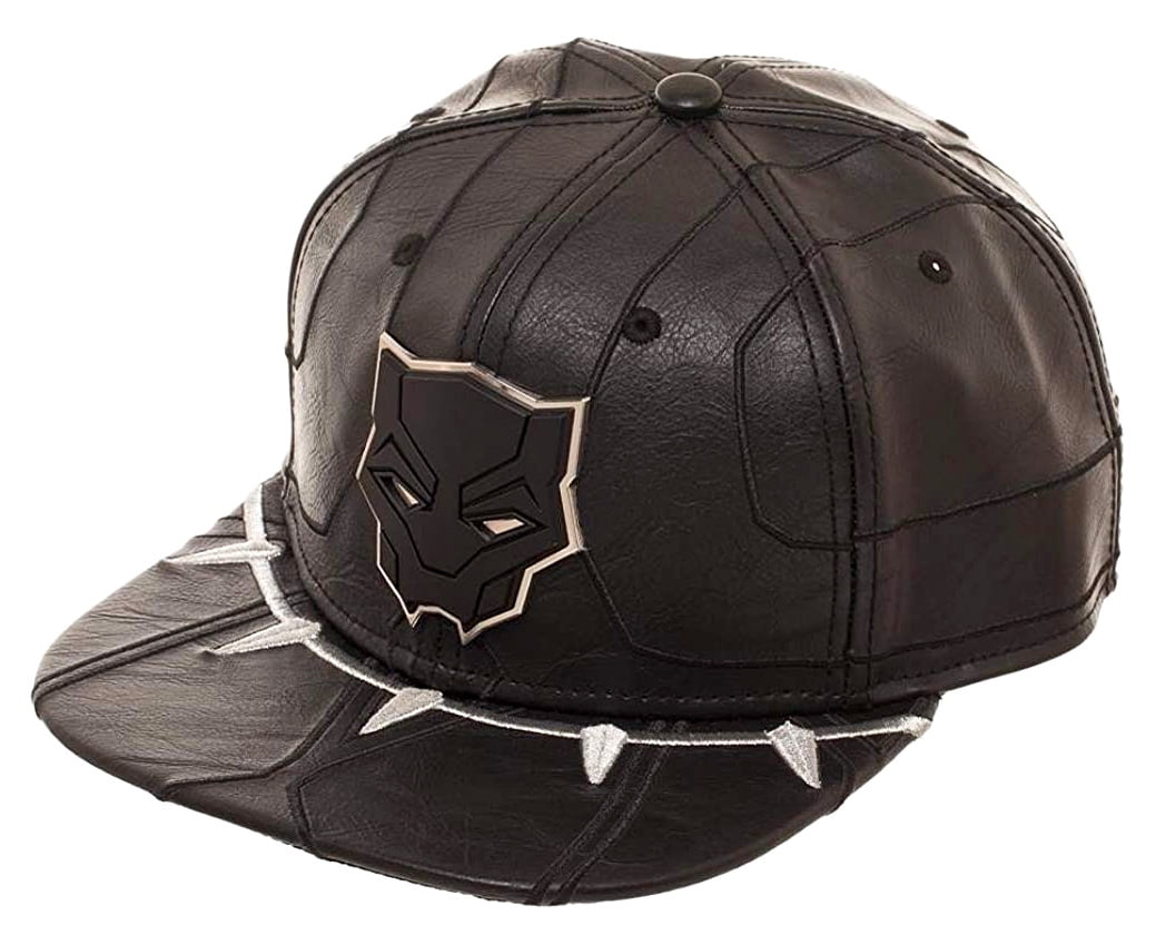 Leather snapback hat