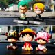 thumbnail image 3 of Figura de acción de Anime de One Piece, accesorios de coche, Luffy Zoro, cabeza agitadora, adornos de colección, Chopper Sanji, modelo de muñeca, 11cm, 3 of 4