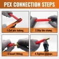thumbnail image 2 of Accesorios de codo de 90 grados Sin plomo Latón engarzado para tubería PEX en trabajos de plomería (paquete de 12), 2 of 5