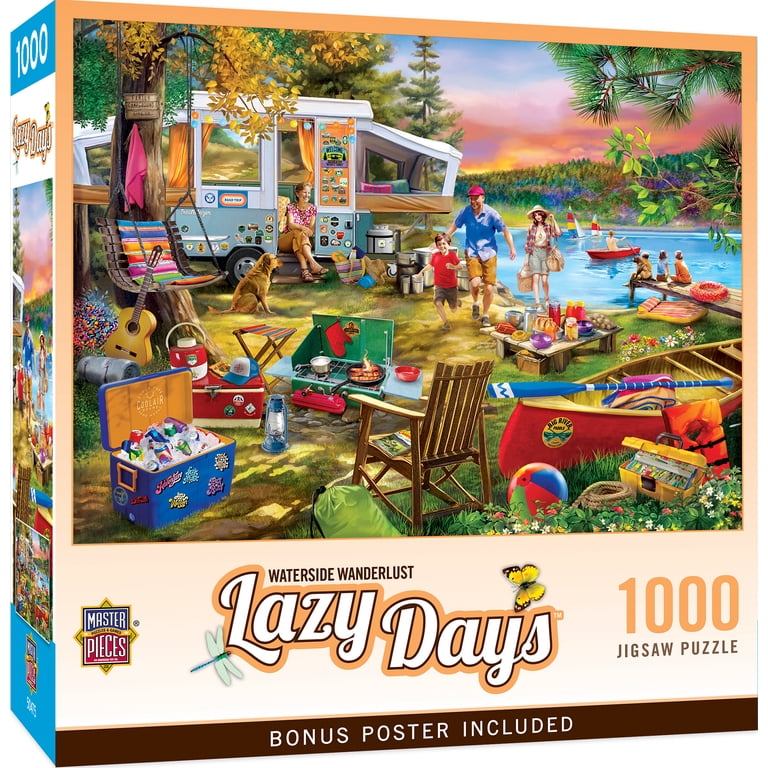 MasterPieces Lazy Days Waterside Wanderlust 1000 Puzzle photo 2