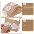 thumbnail image 3 of GETAJGHSD 4Pcs Banquet Storage Basket Khaki Linen Burlap Candy Holder Portable Wedding Decor, 3 of 5