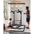 thumbnail image 6 of FED Fitness Sportsroyals Adjustable Power Tower 400lbs Max Weight Dip Station Pull up Bar Power Rack Push up Resistance Band for Home Gym, 6 of 9