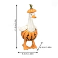 thumbnail image 3 of Cififendec Halloween Mini Resin Duck Figurine, 6.29"×2.91", Mummy Pumpkin Ghost Witch Reaper Duck Statues for Cute Spooky Tabletop Holiday Decor, 3 of 7