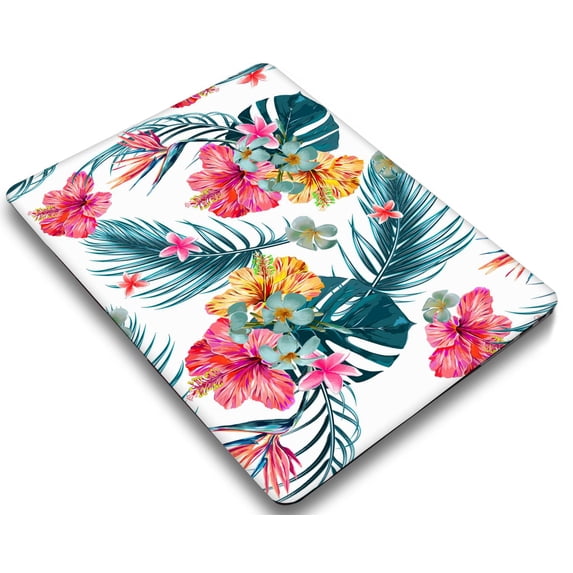 KSK KAISHEK Protective Case Hard Cover Compatible 2018 - 2022 Release Newest MacBook Air 13 inch with Retina Display USB Type-C Model: A1932 A2179 A2337 m1 Flowers 205 + Black Keyboard Cover