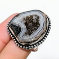 thumbnail image 2 of Black Condor Agate Gemstone Handmade 925 Sterling Silver Jewelry Ring Size 6, 2 of 2