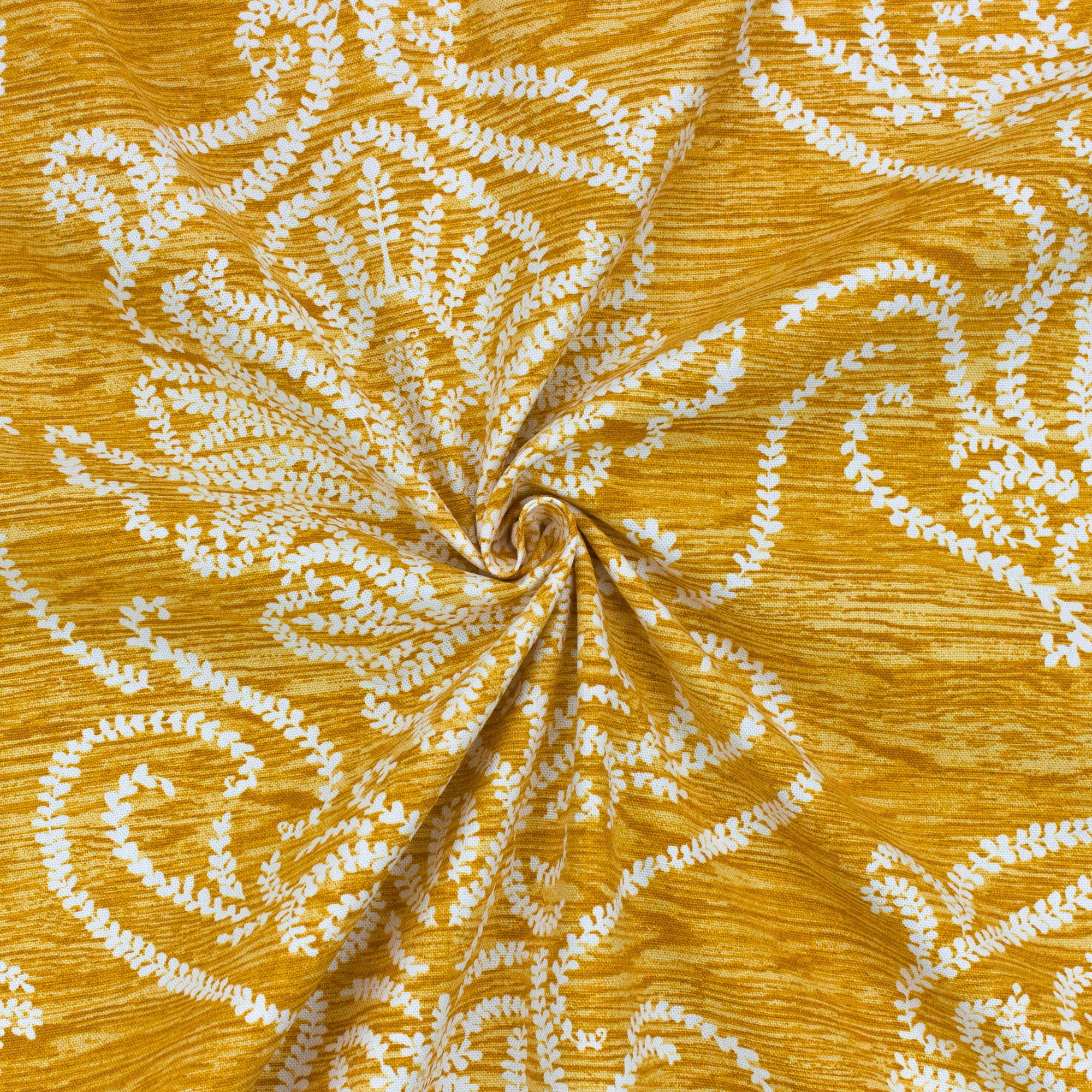 Better Homes & Gardens Damask Scroll Color Yellow 8 Yards by the Bolt 100% Cotton 54" Width Fabric