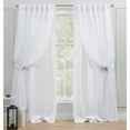 thumbnail image 1 of Exclusive Home Rideaux Catarina Couches Solides Blackout et Transparent Caché Tab Haut Rideaux, 52x96, Hiver, 1 of 4
