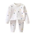 thumbnail image 7 of FSYBOA Boys Cotton Outfit Set Size 6, 2 Piece Soft Crew Neck Casual Tops and Pants White, 7 of 7