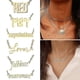 thumbnail image 5 of Collar de acero inoxidable Yuxing inspirado en Ts Cadena de clavícula moda FEARLESS silver modelo 30189, 5 of 5
