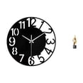 thumbnail image 1 of Reloj De Pared Abstracto Acrílico, Escultura Decorativa Silenciosa De Fácil Lectura, Figura De Arte De Resina, Reloj Redondo Grande Para Hotel, Oficina, Hogar, Baño, Mesa De Centro, 1 of 8