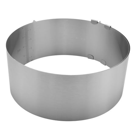 

Cake Ring 6 to 12 Inch Adjustable Round Stainless Steel Cake Mousse Mould Ring Bakeware Tools Cake Decorating Mold Baking Ring
