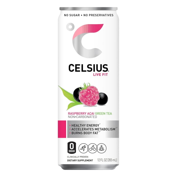 Celsius Raspberry Acai Green Tea, 12 Fl. Oz.