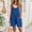 Blue#1, variant on Short Jumpsuit for Women Solid Color Summer Casual Rompers Athletic Sleeveless Loose Spaghetti Strap Shorts Stretchy Overalls Jumpers with Pockets