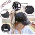 thumbnail image 4 of Gorras de Béisbol, Gorra de Béisbol Ajustable Vintage, Cruz Recortada en la Espalda, Ajustable para Hombres y Mujeres, 4 of 4