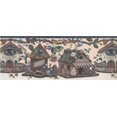 thumbnail image 2 of Birds Birdhouses Fantasy Wallpaper Border Retro Design, Roll 15' x 9'', 2 of 3