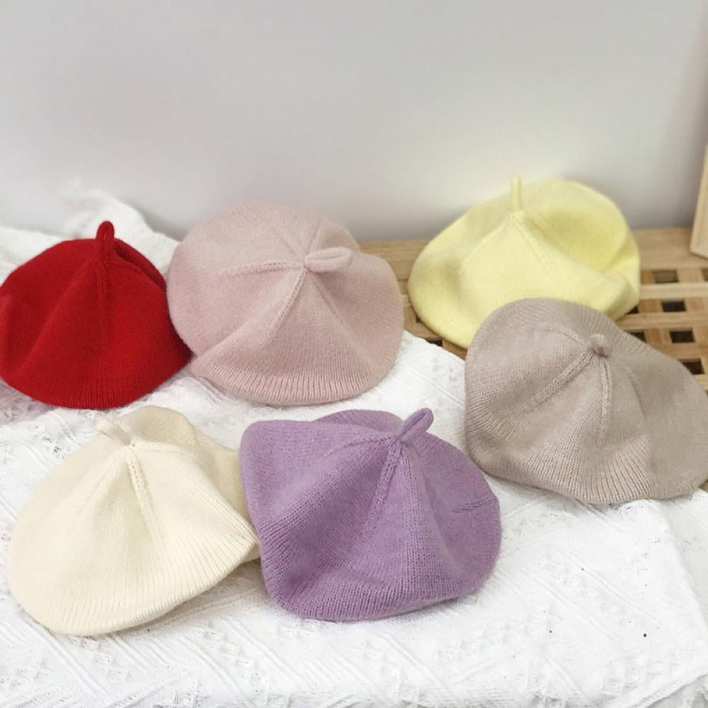 1/6 PU Leather Female Beret Hat Cap for 12 inch Action Figure Female Body
