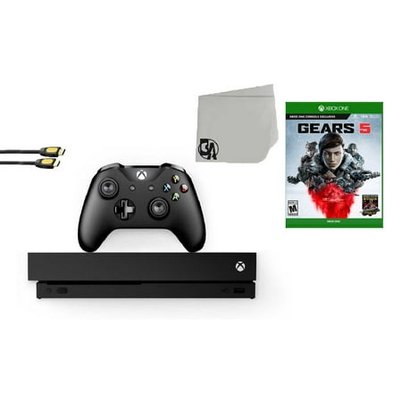 Microsoft Xbox One X 1TB Gaming Console Black with Gears 5 BOLT AXTION Bundle Used
