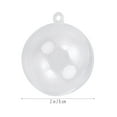 thumbnail image 5 of 10 bolas de plástico transparente rellenables de 50 mm para decorar bombas de baño, moldes para manualidades, decoración para fiestas de bodas y Navidad., 5 of 5