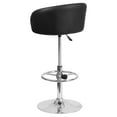 thumbnail image 4 of Flash Furniture Contemporary Rounded Back Vinyl Adjustable Barstool with Chrome Base, 4 of 5
