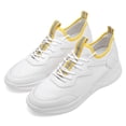 thumbnail image 4 of CMR CHAMARIPA Hidden Heel Trainers For Men - Breathable White Mesh Elevator Sneakers 6CM / 2.36 Inches, 4 of 6