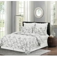 thumbnail image 3 of Miriam Slate Reversible Floral Full/Queen Quilt Set, 3 of 9