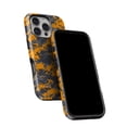 thumbnail image 5 of DesignSkinz Scratch-Resistant Hard Slim Case Compatible with iPhone SE Gen 2/3 (Compatible with MagSafe) - Orange and Gray Digital Camouflage, 5 of 9