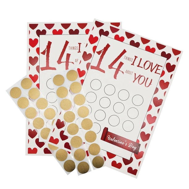 2 tarjetas rascables para San Valentín, tarjetas de aniversario, tarjetas de amor para él Te amo