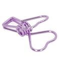 thumbnail image 3 of 100 clips de carpeta huecos en forma de corazón fuerte fuerza de sujeción clips pequeños de metal para documentos de oficina, 3 of 8