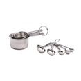 thumbnail image 1 of MITBAK Measuring Cup (Silver) 10-Piece Measuring Cups and Spoons Set | Sleek Stainless Steel Kitchen Gadgets | Premium Stackable Cooking and Baking Supplies | Upgrade Your Cooking Utensils Today, 1 of 4