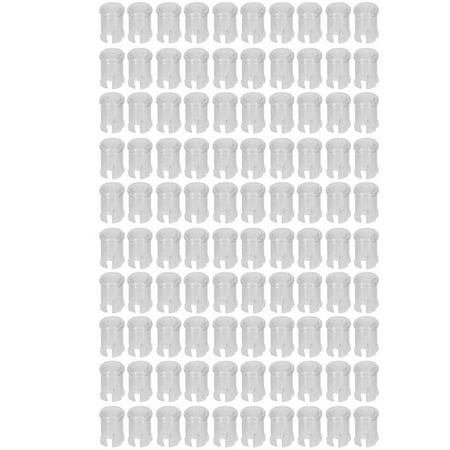 

100Pcs Nylon LED Light Emitting Diode Transparent Lamp Light Caps Protective Cover 5mm