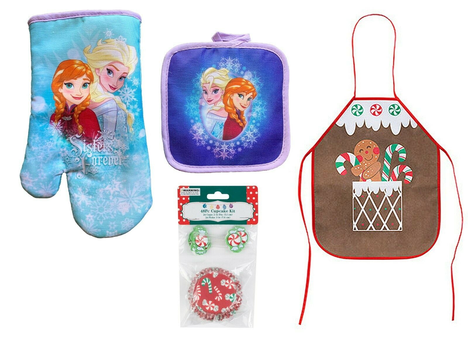 Christmas Linen ‘Gingerbread Cookies’ Pot Holders Towels Select It Oven Mitts