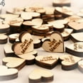 thumbnail image 2 of Yesbay Rustic Wooden 100pcs Wood Love Heart Stars Wedding Table Scatter Decoration Crafts,Wooden Pieces, 2 of 7