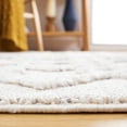 thumbnail image 4 of SAFAVIEH Marrakesh Boyce Diamond Polyester Area Rug, Grey/Light Grey, 8' x 10', 4 of 8