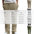 thumbnail image 3 of Blmnix Corduroy Pants Men's Pants Low Rise Comfy Pants Palazzo Baggy Leggings Yellow Long Straight-Leg Summer Pants for Men,M, 3 of 9
