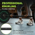 thumbnail image 4 of HANDBODE Olympic Barbell Bar 6.5 ft - 35 lb (15 kg) Weightlifting Bar for Powerlifting, Squat - 1000 lb Capacity, Hard Chrome Finish, Professional Knurling - Home & Gym Strength Training, 4 of 9