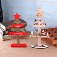 thumbnail image 4 of Wooden Christmas Tree Tabletop Ornaments for Christmas Decorations Table Decor Sanding Christmas Tree Wood Sign for Home Office Farmhouse Centerpieces Original 18/13inch, 4 of 6