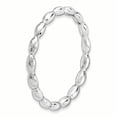 thumbnail image 4 of Sterling Silver Rhodium Rice Ring, 4 of 11