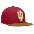 thumbnail image 3 of Men's Fanatics Crimson/Brown Indiana Hoosiers NoBo Fitted Hat, 3 of 4