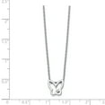 thumbnail image 3 of 925 Sterling Silver 18 Inch Diamant Collier Papillon 2 Pendentif Extenseur Breloque Insecte Arachnide, 3 of 7